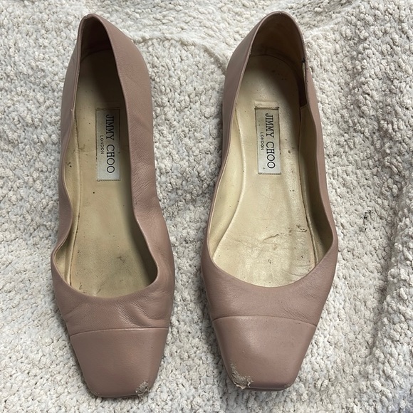 Jimmy Choo Leather Ballet Flats - Picture 1 of 7